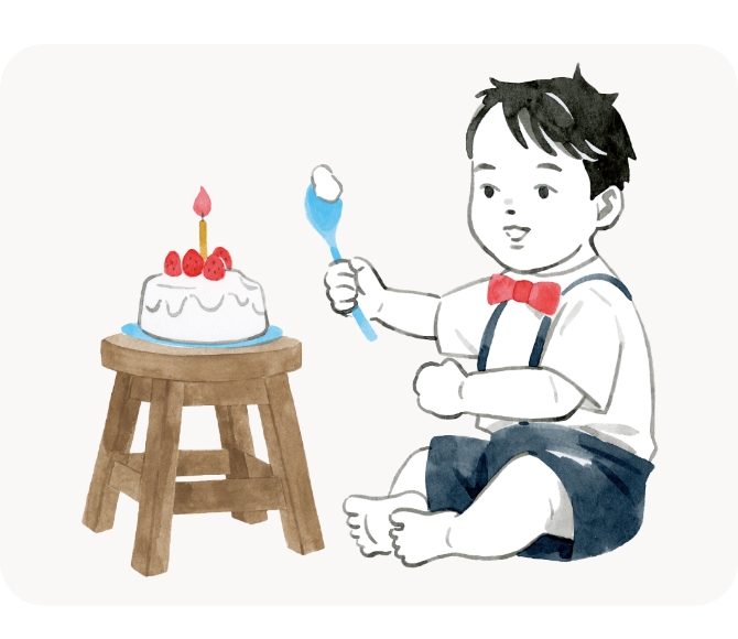 誕生日・授乳フォトイラスト